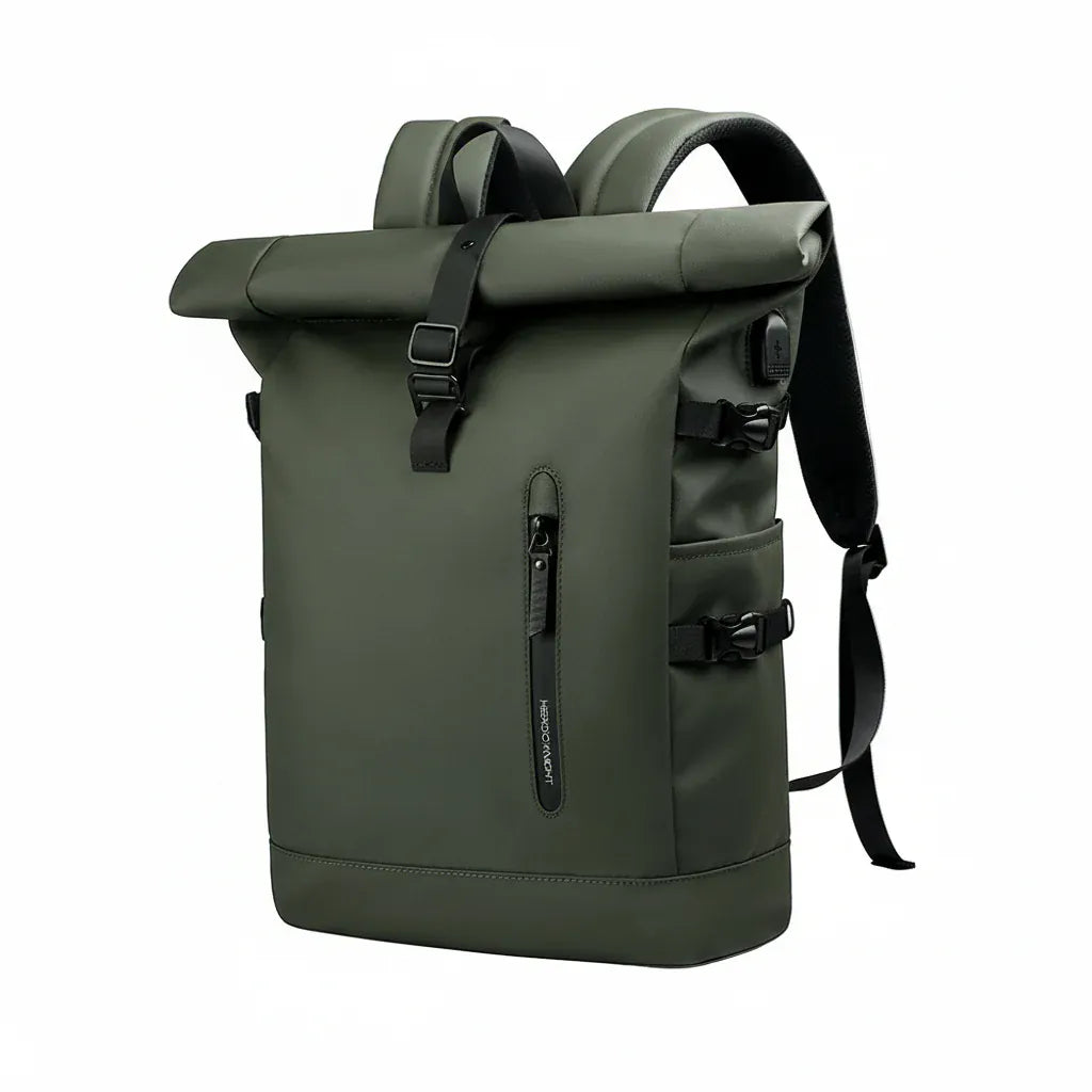 Le sac des voyageurs vert Sac à dos Impermeable port USB