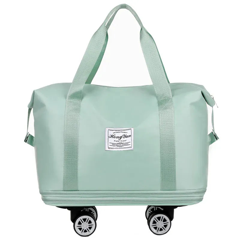 Le sac des voyageurs vert Sac de Voyage Extensible a Roulettes