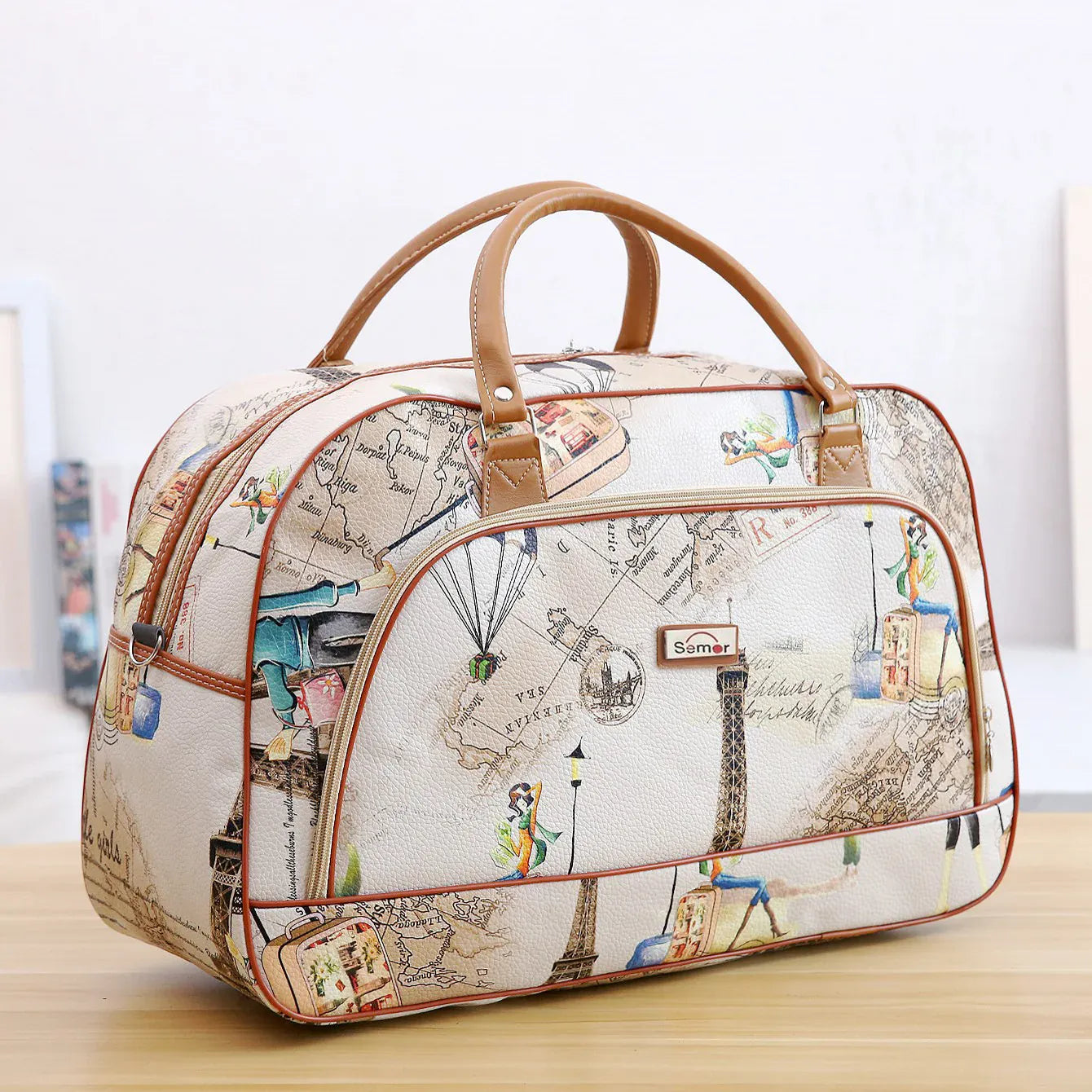 Sac de Voyage à Motifs Femme – Élégant & Grande Capacité