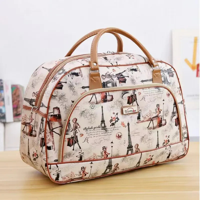 Sac de Voyage à Motifs Femme – Élégant & Grande Capacité
